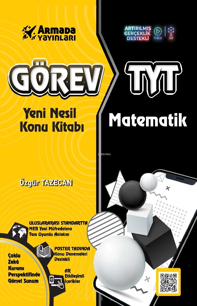  Armada Görev Tyt Matematik Yeni Nesil Konu Kitabı | Özgür Tazecan | Armada Yayınları (Sınav) | 9786258266535 | 