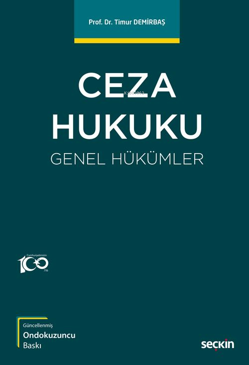 Ceza Hukuku;Genel Hükümler