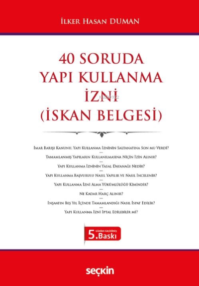 40 Soruda Yapı Kullanma İzni (İskan Belgesi)