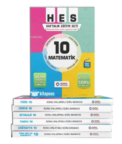 10. Sınıf Matematik Set ( Hes Serisi )