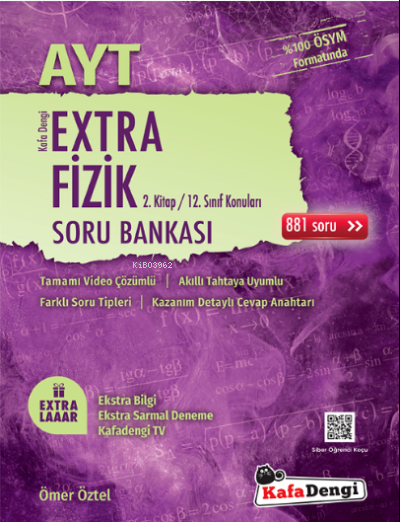 Kafa Dengi Yayınları AYT Fizik Extra 2. Kitap Soru Bankası