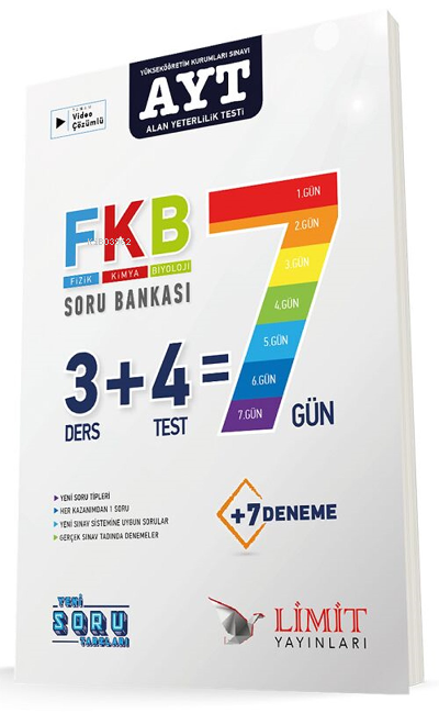 Limit Yayınları Limit Ayt Fkb Soru Bankası