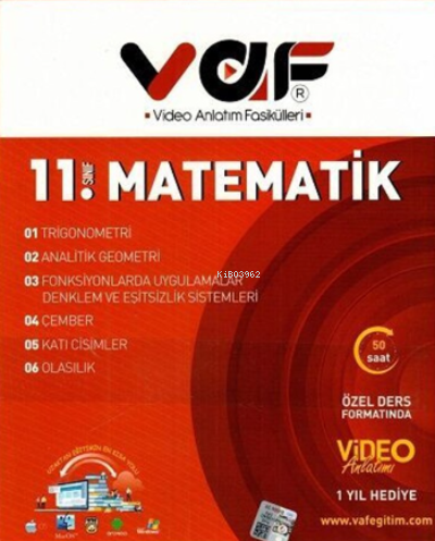 Vaf 11.Sınıf Fasikül Matematik - 2022
