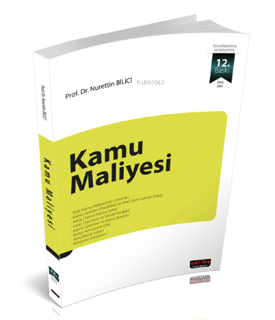 Kamu Maliyesi | Kamu Maliyesi | Nurettin Bilici | Savaş Yayınevi | 9786257483360 