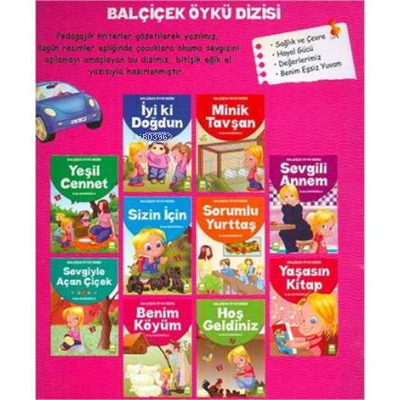 Balçiçek Öykü Eğik El Yazılı Set - 10 Kitap Takım