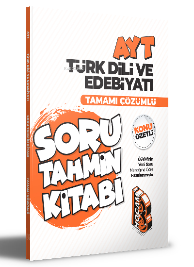  2022 AYT Türk Dili ve Edebiyatı Konu Özetli ve Tamamı Çözümlü Soru Tahmin Kitabı | 2022 AYT Türk Dili ve Edebiyatı Konu Özetli ve Tamamı Çözümlü Soru Tahmin Kitabı | Kolektif | Benim Hocam Yayınları | 9786258060645 