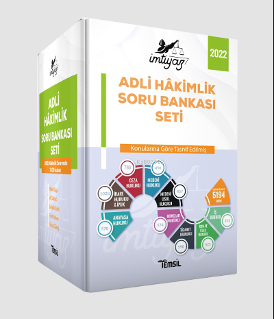  İmtiyaz Adli Hakimlik Soru Bankası | İmtiyaz Adli Hakimlik Soru Bankası | Kolektif | Temsil Kitap | 9786252022222 