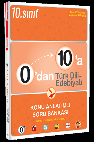 0'dan 10'a Türk Dili ve Edebiyatı Konu Anlatımlı Soru Bankası