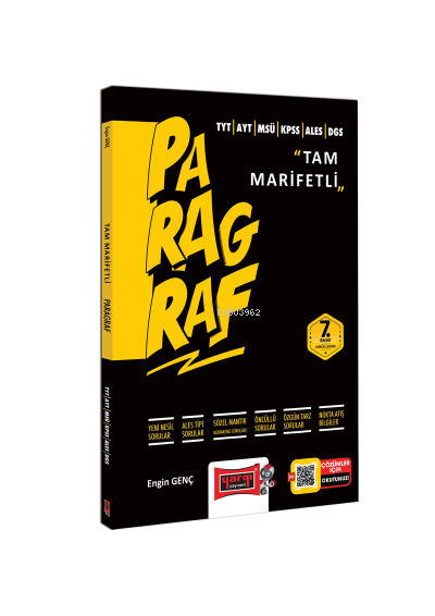 2023 TYT AYT MSÜ KPSS ALES Tam Marifetli Paragraf Soru Bankası (7Baskı) | 2023 TYT AYT MSÜ KPSS ALES Tam Marifetli Paragraf Soru Bankası (7Baskı) | Engin Genç | Yargı Yayınevi | 9786254212253 