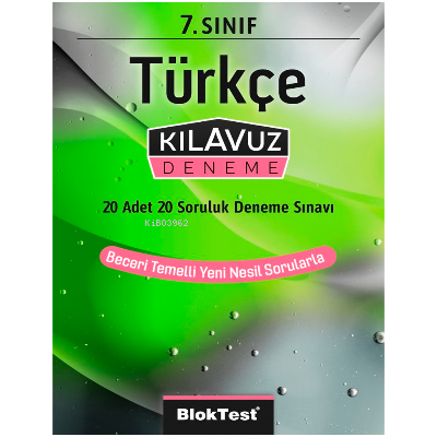  7Sınıf Bloktest Türkçe Kılavuz Deneme | Kolektif | Bloktest Yayınları | 9786052853627 | 