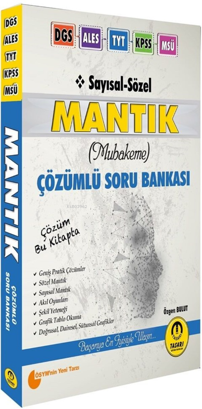 Sayısal Sözel Mantık Çözümlü Soru Bankası Tasarı Eğitim Yayınları