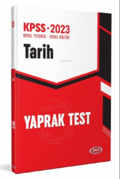  KPSS Tarih Yaprak Test | Turgut Meşe | Data Yayınları | 9786258221817 | 