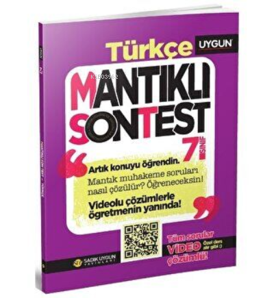  7Sınıf Mantıklı Son Test Türkçe | Kolektif | Sadık Uygun Yayınları | 9786052362884 | 
