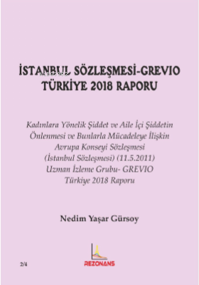 İstanbul Sözleşmesi-Grevıo Türkiye 2018 Raporu