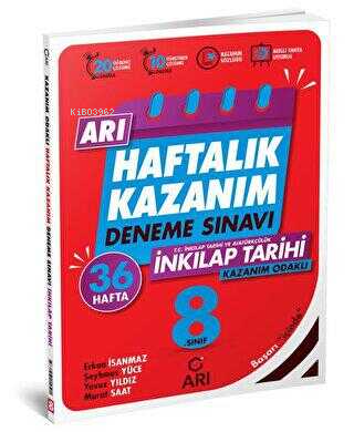 Arı Yayıncılık 8. Sınıf T.C. İnkılap Tarihi ve Atatürkçülük Arı Haftalık Kazanım Deneme