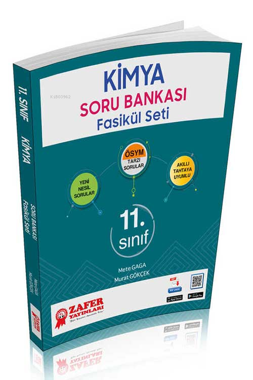  Zafer Yayınları 11 Sınıf Kimya Soru Bankası Fasikül Seti | Zafer Yayınları 11 Sınıf Kimya Soru Bankası Fasikül Seti | Mete Gaga | Murat Gökçek | Zafer Dershaneleri Yayınları | 9786053876366 