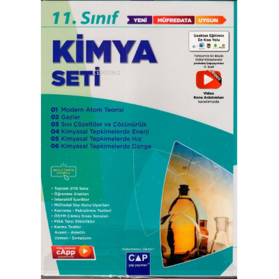  11Sınıf Set Anadolu Kimya 2022 | Kolektif | Çap Yayınları (Bayilik) | 9786257732543 | 