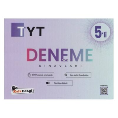 TYT Deneme Sınavı / 5'li Paket - KUTU (Tümü Video Çözümlü)