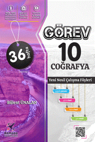  Armada Yayınları 10 Sınıf Görev Coğrafya Yeni Nesil Çalışma Föyleri | Armada Yayınları 10 Sınıf Görev Coğrafya Yeni Nesil Çalışma Föyleri | Bülent Ünalan | Armada Yayınları (Sınav) | 9786057332035 