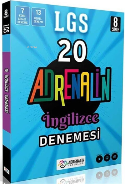 Adrenalin Yay. 8.Sınıf İngilizce 20 Branş Denemesi