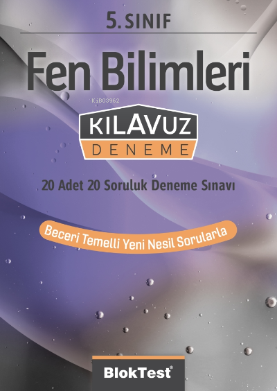  5Sınıf Bloktest Fen Bilimleri Kılavuz Deneme | Kolektif | Bloktest Yayınları | 9789752418400 | 