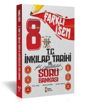 Farklı İsem 8.Sınıf İnkılap Tarihi Ve Atatürkçülük Soru Bankası