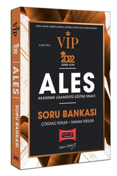  2022 ALES VIP Soru Bankası | Kolektif | Yargı Yayınevi | 9786254423413 | 