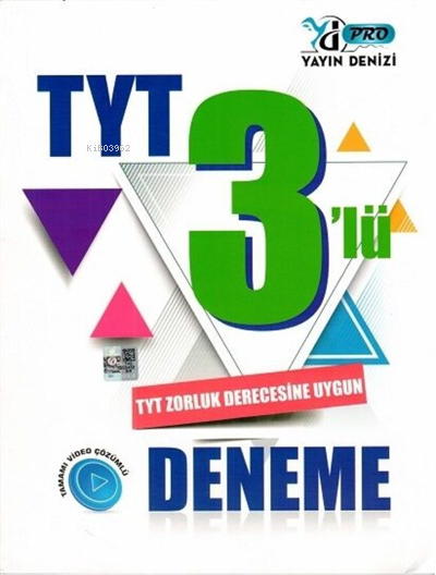  Yayın Denizi Tyt Pro Deneme 3 Lü 2021 | Yayın Denizi Tyt Pro Deneme 3 Lü 2021 | Kolektif | Yayın Denizi | 9786051973760 