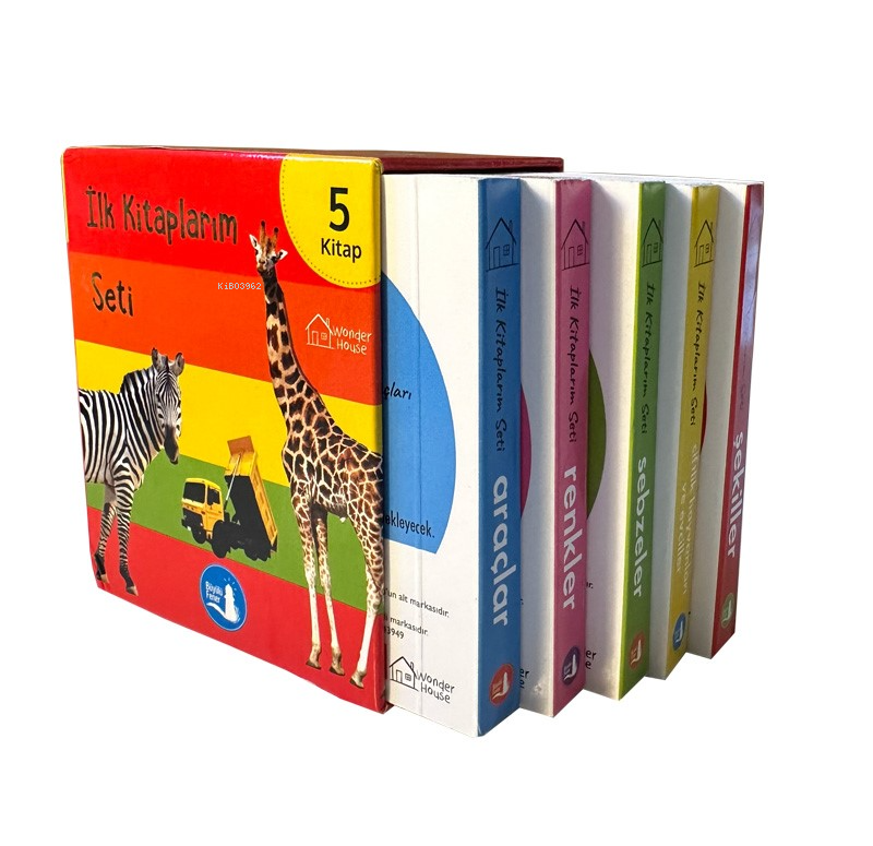 İlk Kitaplarım Seti  5 Kitap;Şekiller – Araçlar – Sebzeler – Renkler – Çiftlik Ve Ev Hayvanları