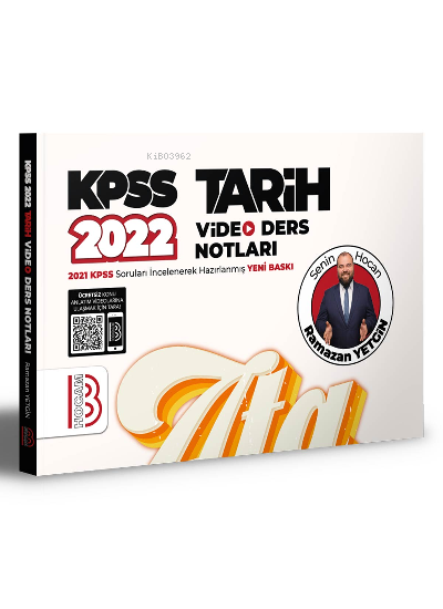  2022 KPSS Tarih Video Ders Notları | Ramazan Yetgin | Benim Hocam Yayınları | 9786052779439 | 