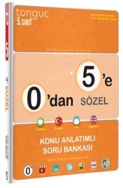  0dan 5e Sözel Konu Anlatımlı Soru Bankası | 0dan 5e Sözel Konu Anlatımlı Soru Bankası | Kolektif | Tonguç Akademi | 9786257381338 