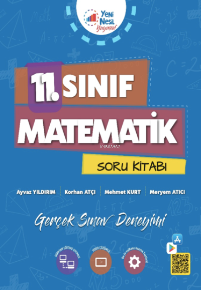  11 Sınıf Matematik Soru Kitabı | 11 Sınıf Matematik Soru Kitabı | Kolektif | Yeni Nesil Yayınları | 9786258497007 