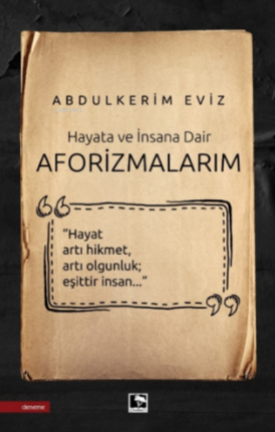 Aforizmalarım