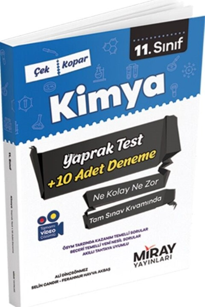 11.Sınıf Kimya Yaprak Testler