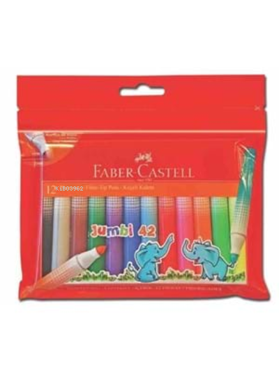  Faber Castell Jumbi Keçeli Kalem (marker) 12 Renk 31242 | Faber Castell | 7754111011273 | 