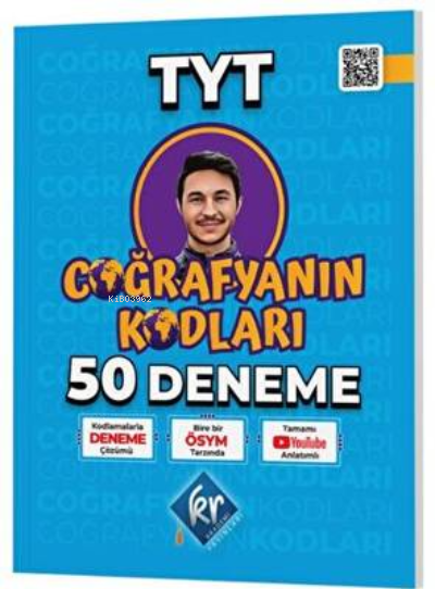  Coğrafyanın Kodları TYT Coğrafya Çözümlü 50 Deneme | Coğrafyanın Kodları TYT Coğrafya Çözümlü 50 Deneme | Kolektif | KR Akademi | 9786256374126 