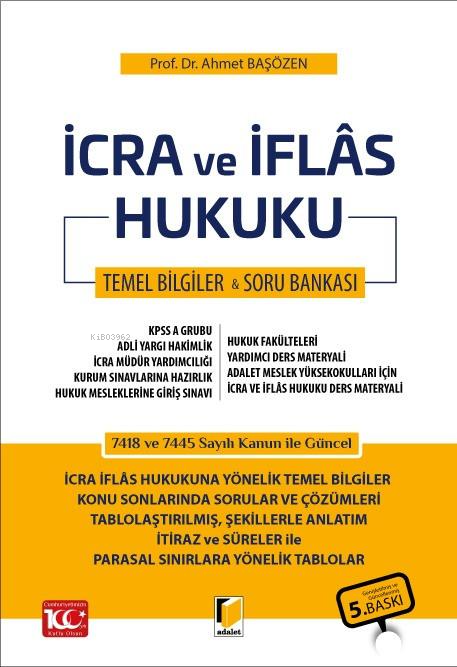 İcra ve İflâs Hukuku - Ders Notu ve Soru Bankası