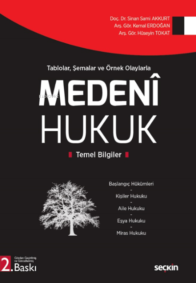  Medenî HukukTemel Bilgiler | Sinan Sami Akkurt | Hüseyin Tokat | Kemal Erdoğan | Seçkin Yayıncılık | 9789750271533 | 