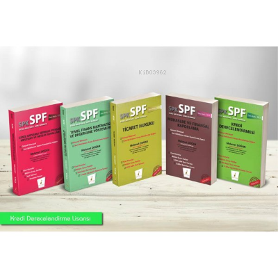  Spf Kredi Derecelendirme Lisansı | Spf Kredi Derecelendirme Lisansı | Mehmet Doğan | Pelikan Yayınevi | 2017000000075 