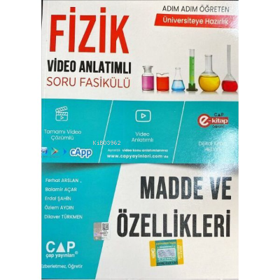  Üniv Haz Fizik Ka Sb Madde Ve Özellikleri 2023 | Kolektif | Çap Yayınları (Bayilik) | 9786258139051 | 