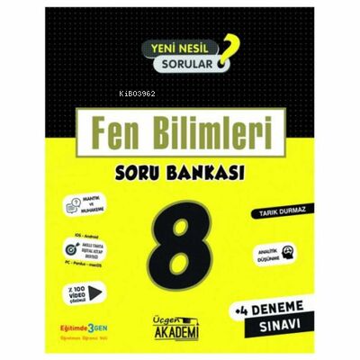  Fen Bilimleri Soru Bankası | Kolektif | Üçgen Yayıncılık | 9786050636925 | 
