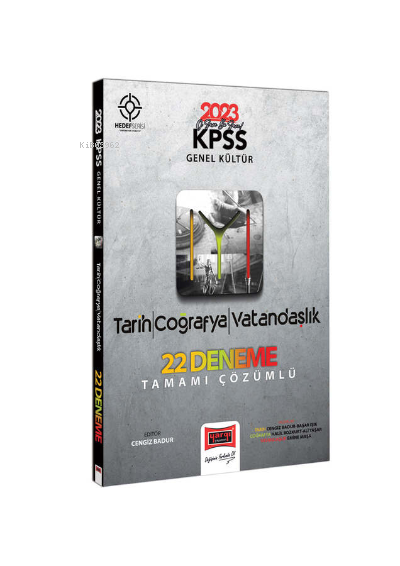  2023 KPSS Hedef Serisi IYI Genel Kültür (Tarih Coğrafya Vatandaşlık) Tamamı Çözümlü 22 Deneme Sınavı | 2023 KPSS Hedef Serisi IYI Genel Kültür (Tarih Coğrafya Vatandaşlık) Tamamı Çözümlü 22 Deneme Sınavı | Cengiz Badur | Yargı Yayınevi | 9786254214141 