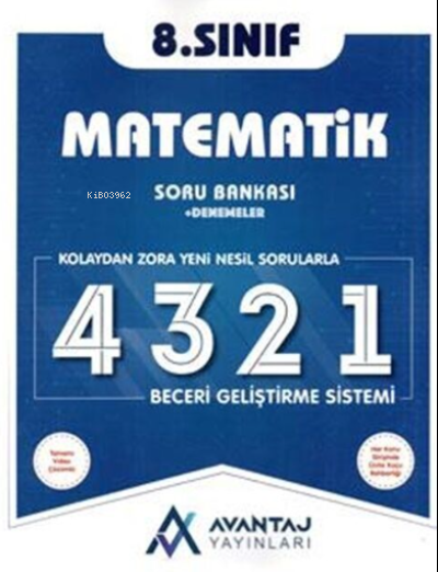  Avantaj Yayınları 8Sınıf Matematik Soru Bankası | Kolektif | Avantaj Yayınları (Hazırlık) | 9786257082167 | 
