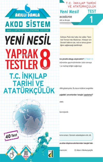 Damla Yeni Nesil T.C. İnkılap Tarihi ve Atatürkçülük Yaprak Testler - 8