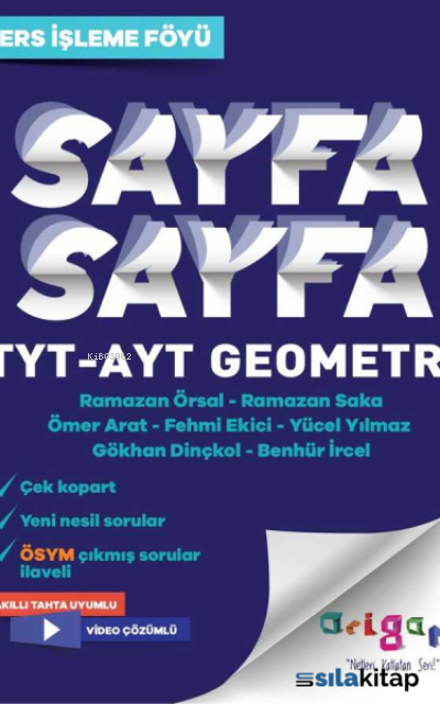 Tyt-Ayt Geometri Sayfa Sayfa Ders İşleme Föyü