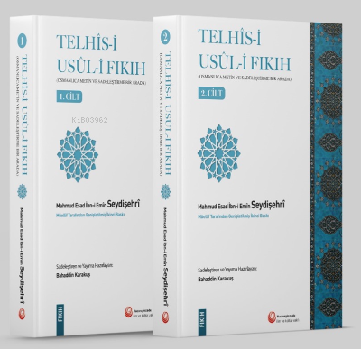 Telhîs-i Usûl-i Fıkıh / 2 Cilt