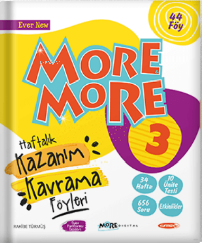 More 3.Sınıf More More Haftalık Kazanım Kavrama Föyleri (44 Föy)
