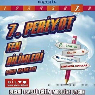  7 Sınıf Fen Bilimleri Periyot Soru Bankası | 7 Sınıf Fen Bilimleri Periyot Soru Bankası | Kolektif | Netbil Yayıncılık | 9786257542975 