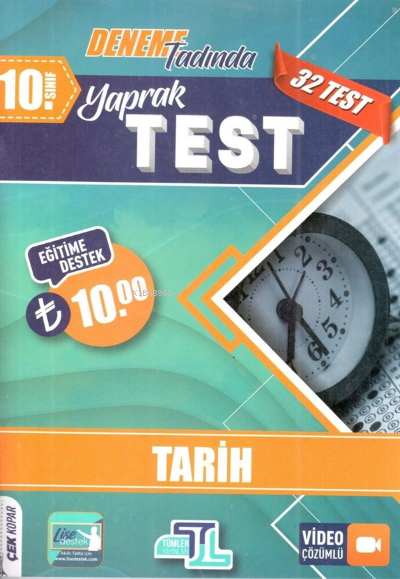  10Sınıf Yaprak Test Tarih 2022 | 10Sınıf Yaprak Test Tarih 2022 | Kolektif | Tümler Yayınları (Bayilik) | 9786257273664 