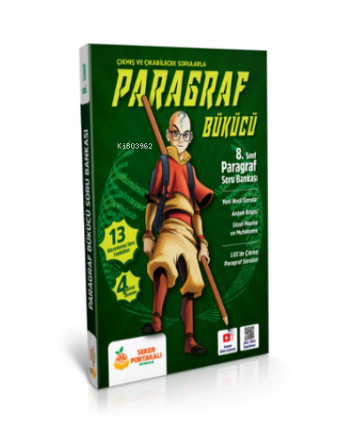  Paragraf Bükücü 8 Sınıf Paragraf Soru Bankası Şeker Portakalı Yayınları | Paragraf Bükücü 8 Sınıf Paragraf Soru Bankası Şeker Portakalı Yayınları | Kolektif | Şeker Portakalı Yayıncılık | 9786057403087 